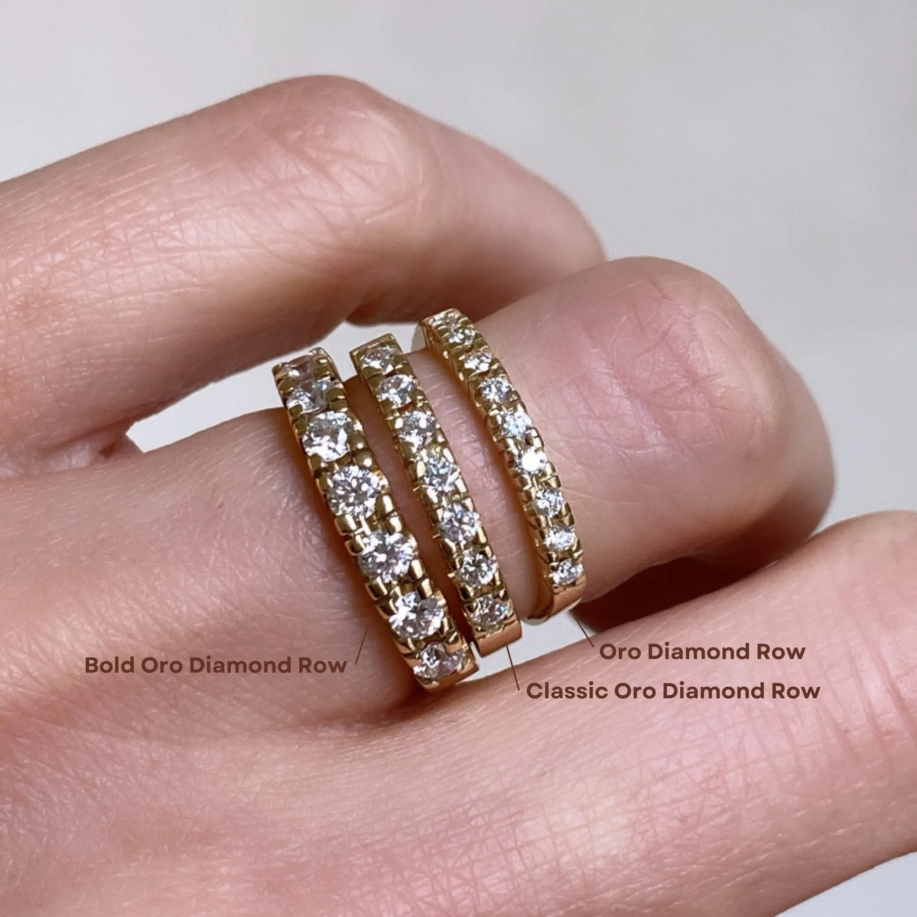 Bold Oro Diamond Row Ring - Image 8