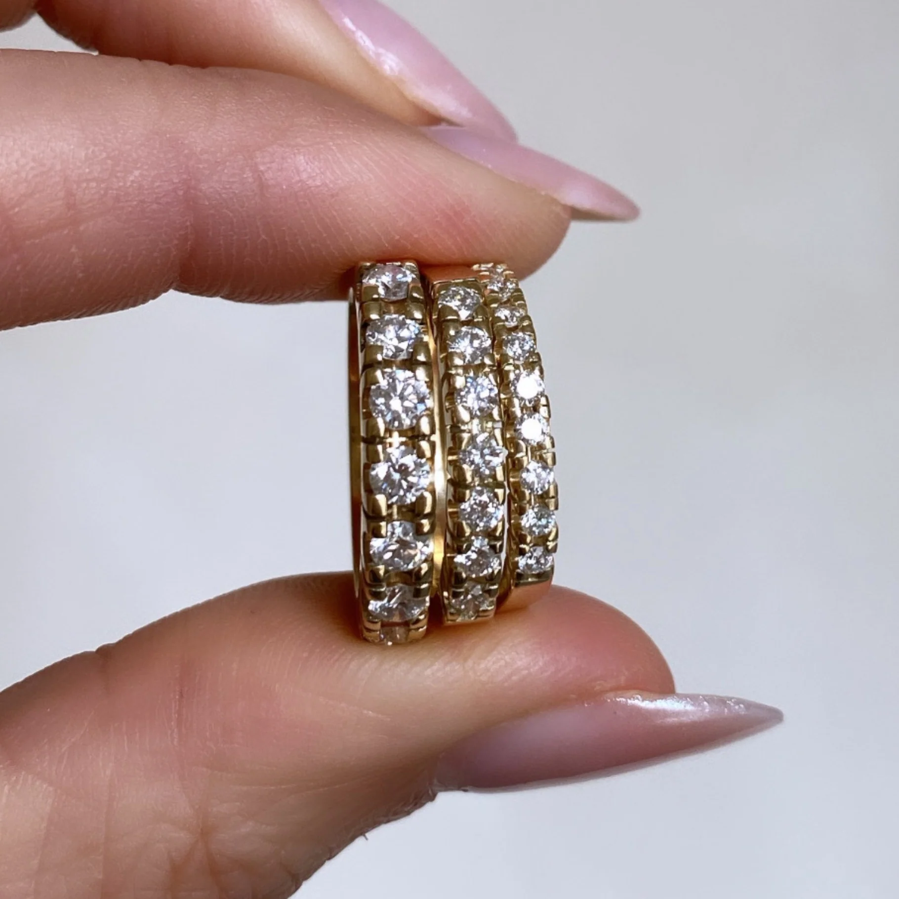 Bold Oro Diamond Row Ring - Image 9
