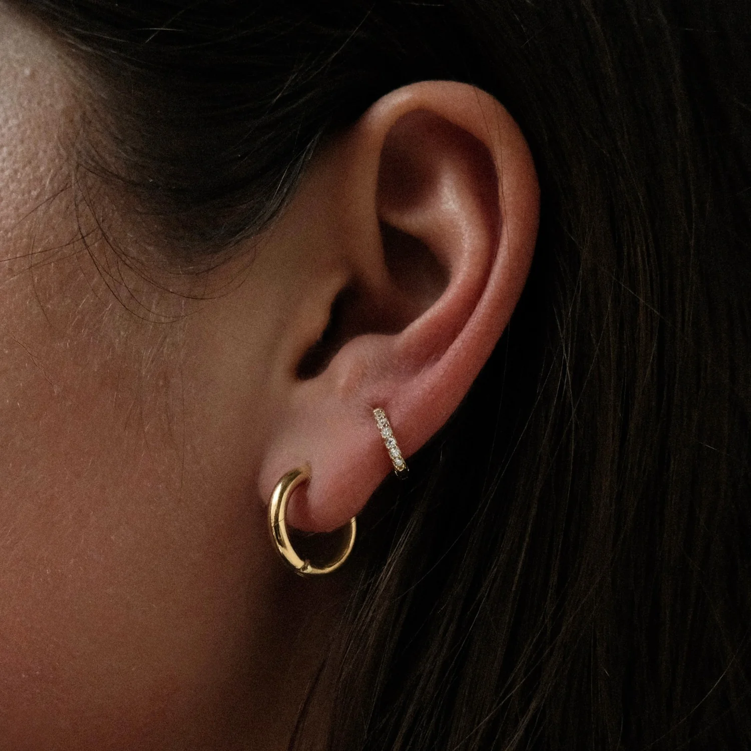 Spark Huggie Hoops - Image 4