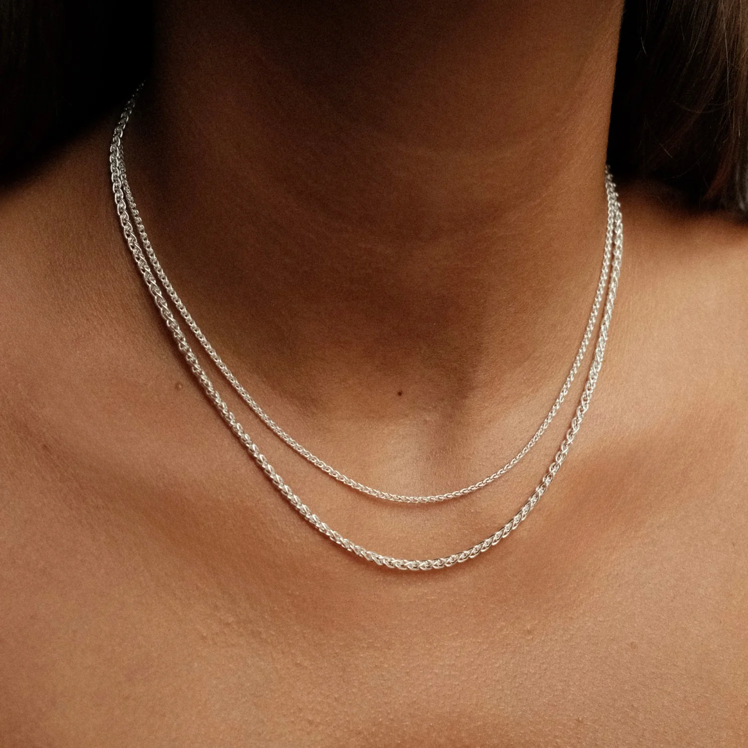 Silver Delicate Foxtail Necklace - Image 4