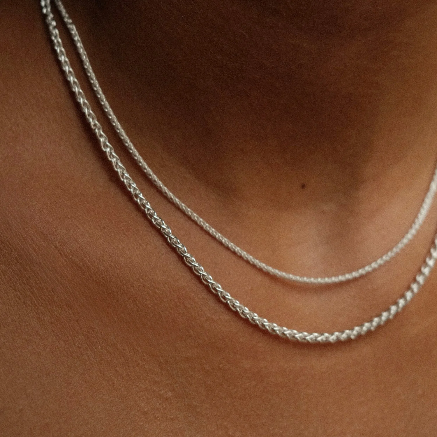 Silver Delicate Foxtail Necklace - Image 5